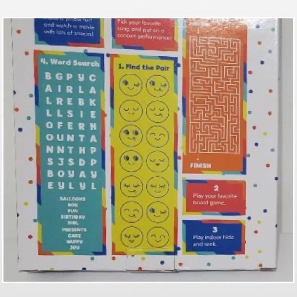 New Birthday Countdown 7 Days Advent Fun Activity Party Kids NWT